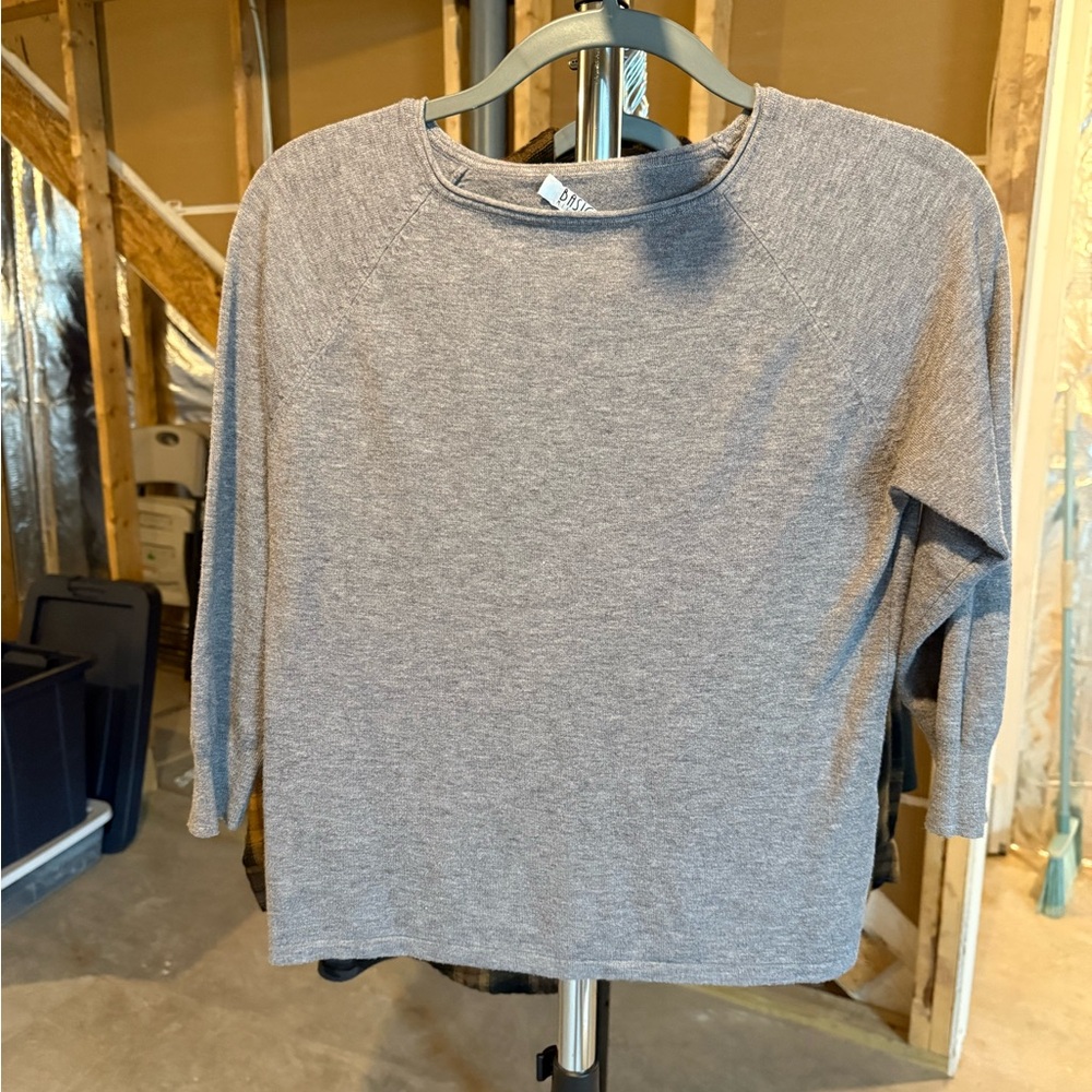 Milano Gray Crew Neck Sweater